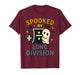 Spooked by Long Division Funny Math Halloween Design T-Shirt