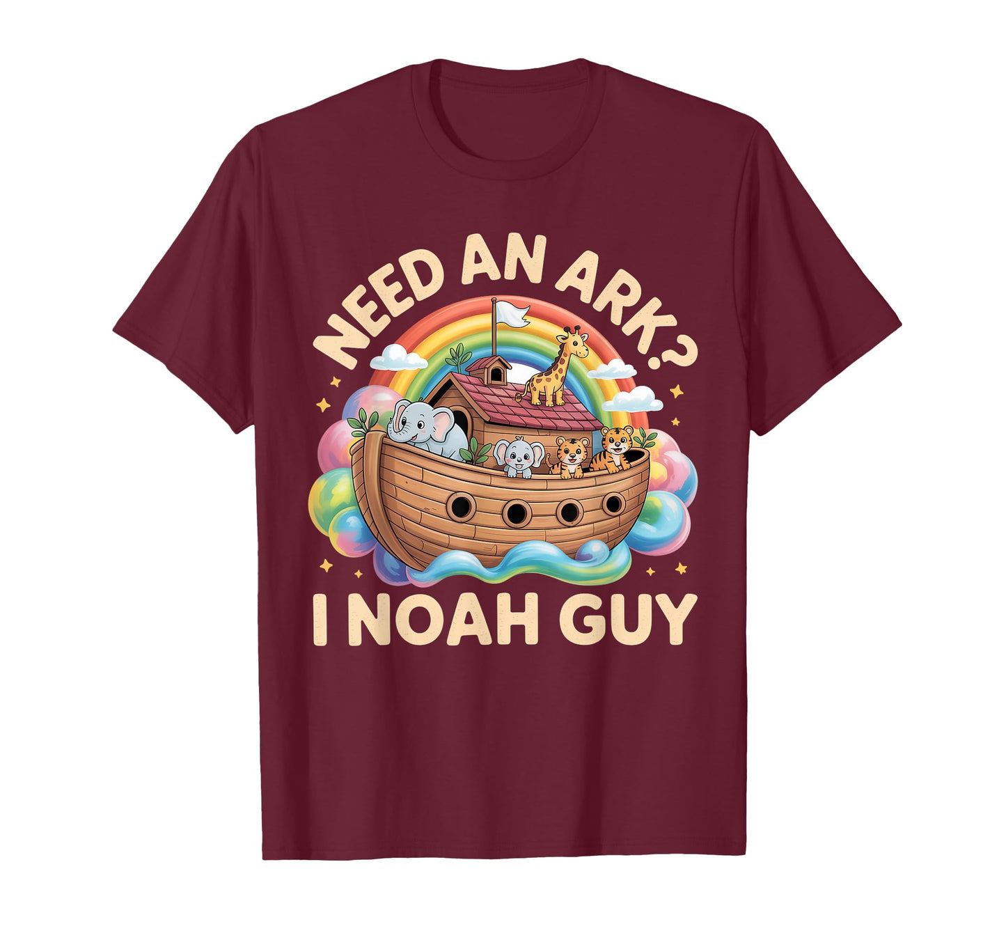 Need an Ark? I Noah Guy Funny Animals Christian for Kids T-Shirt