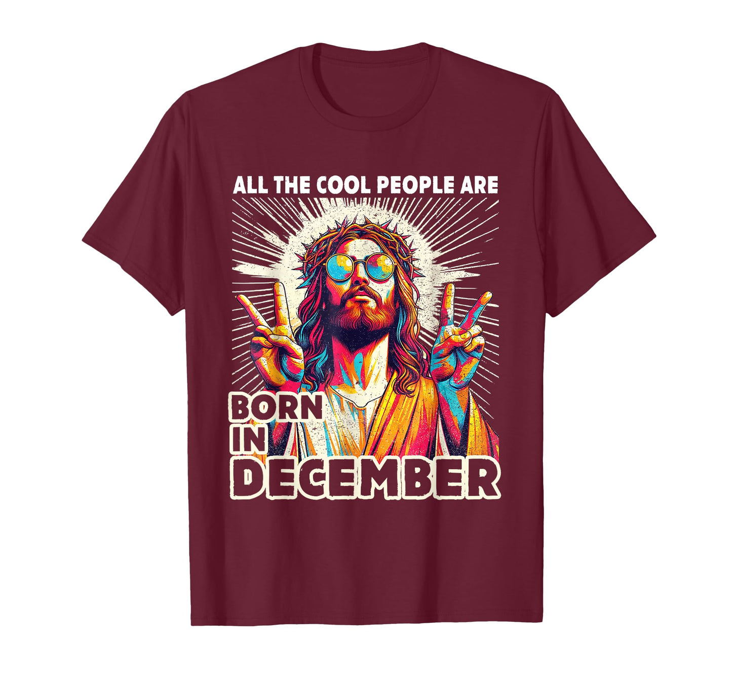 Cool People are Born in December Christian Christmas T-Shirt