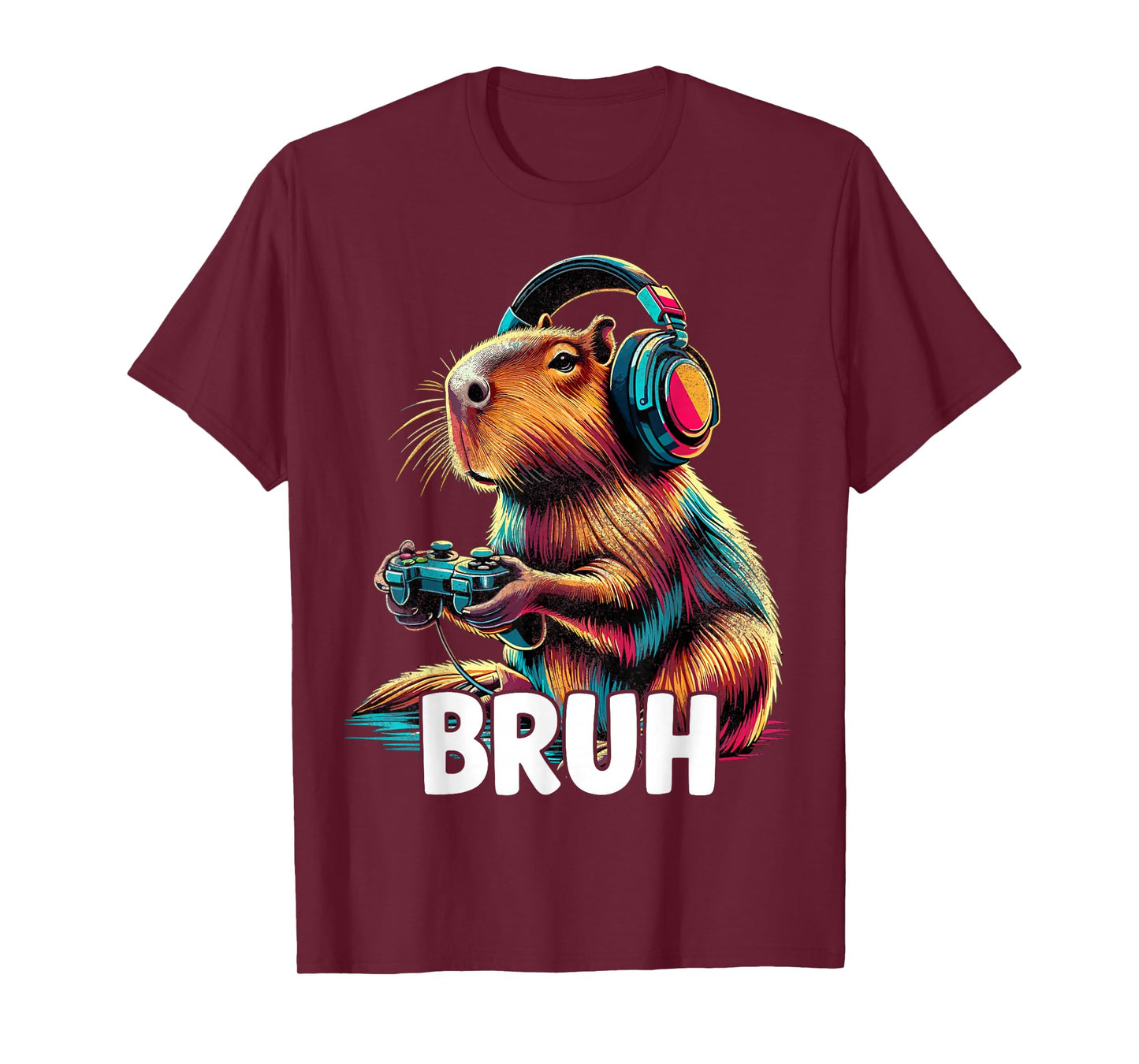 Bruh Capybaras Funny Video Games Capybara T-Shirt