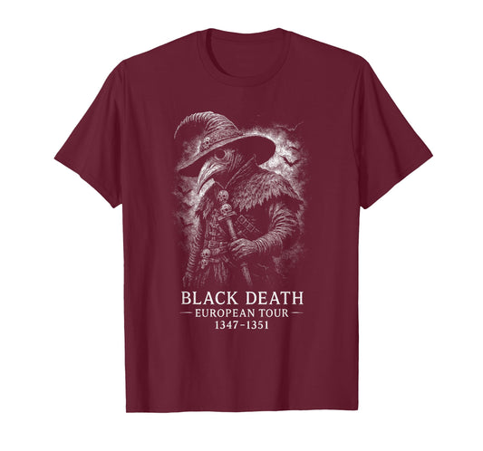 Plague Black Death Plague Rat | Black Death European Tour T-Shirt