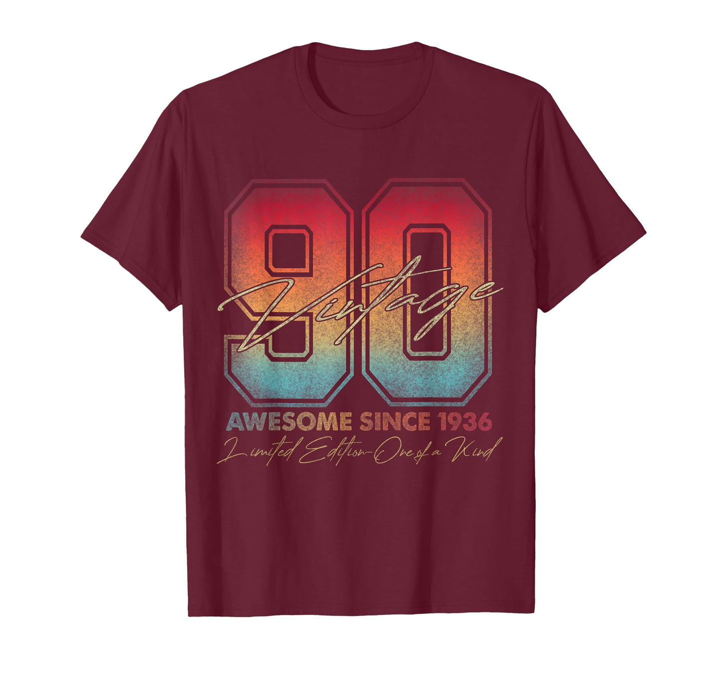 90 Year Old Gifts Vintage 1936 Limited Edition 90th Birthday T-Shirt