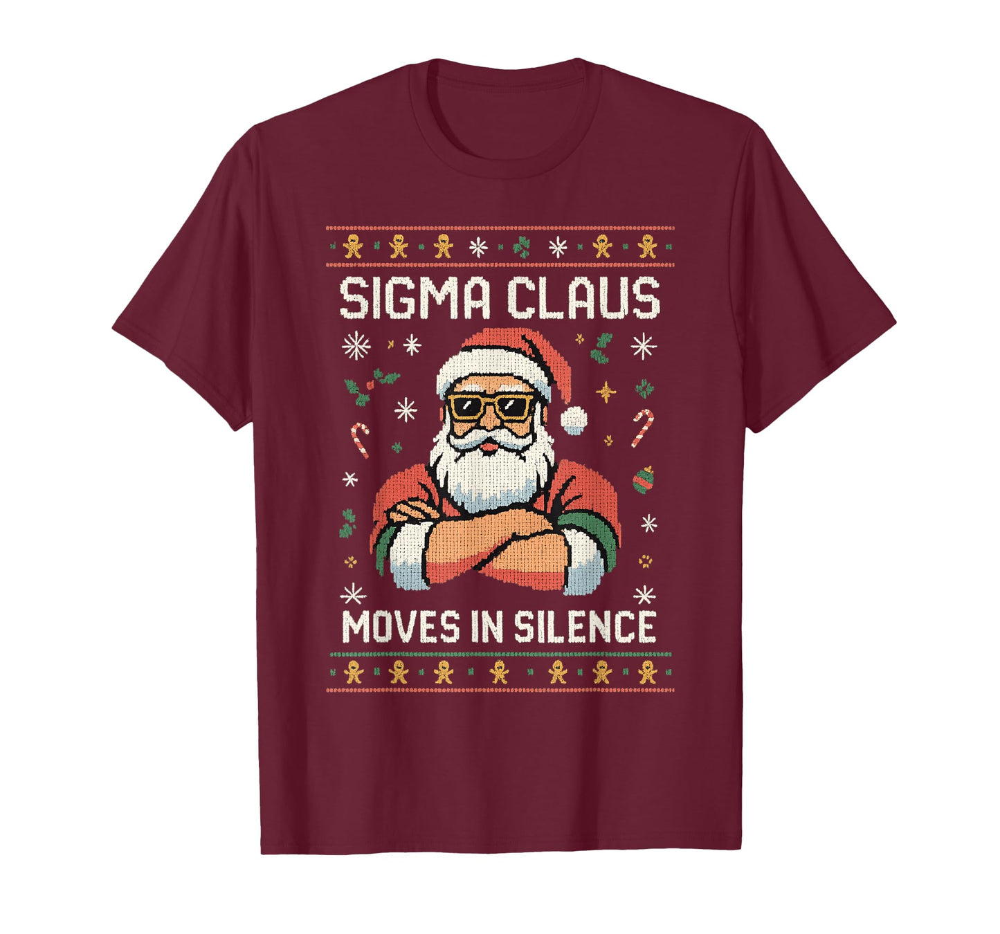 Christmas Shirt - Sigma Santa Ugly Xmas Sweater T-Shirt