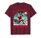 Baseball Player Christmas Santa, Smashing Through The Snow T-Shirt