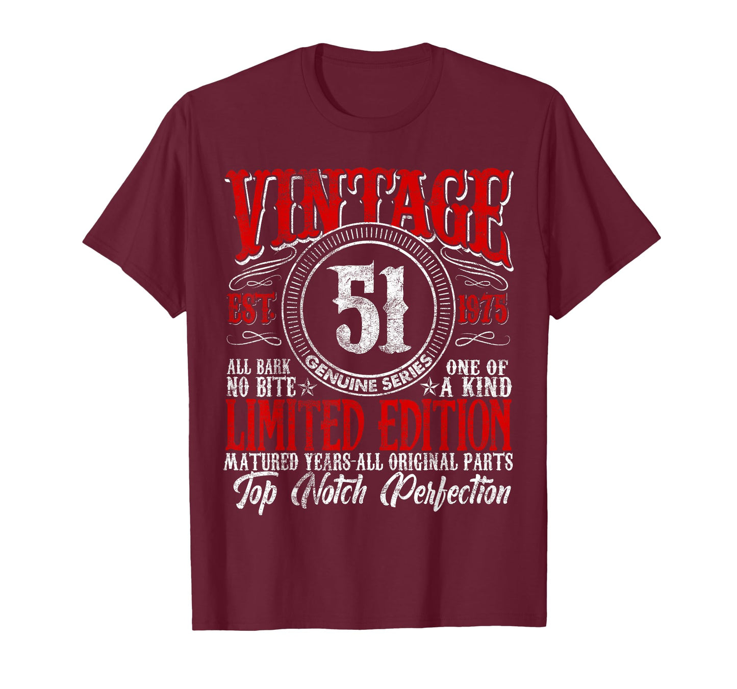 51 Year Old Gifts Vintage 1975 Limited Edition 51st Birthday T-Shirt