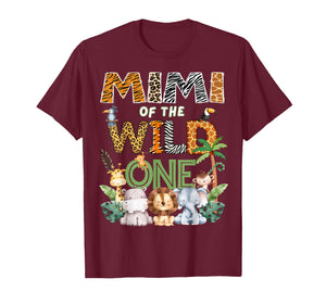 Mimi of The Wild One Safari 1St Birthday Kids T-Shirt