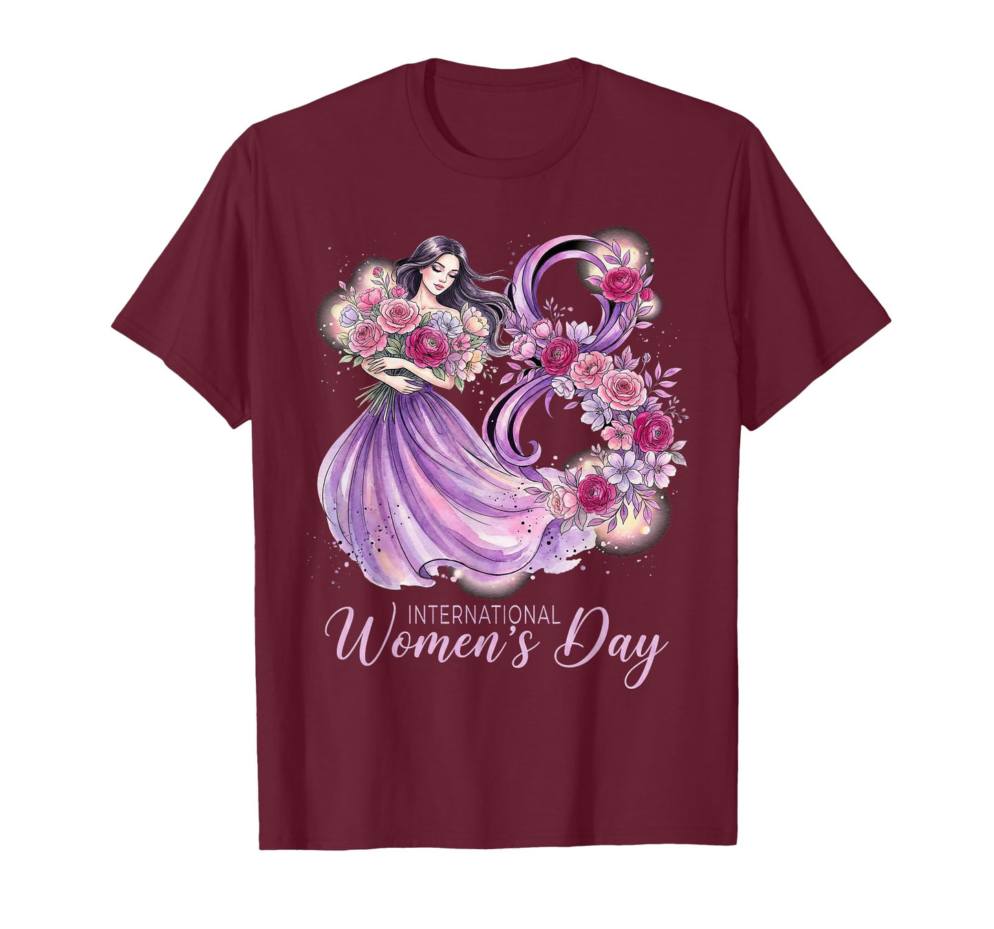 Floral Empowerment International Women’s Day 8 March 2026 T-Shirt