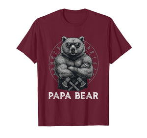 Papa Bear Viking Bear Warrior Odin Berserker Vikings Myths T-Shirt