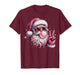 Retro Santa Blowing Bubble Gum Christmas Vintage Sunglasses T-Shirt