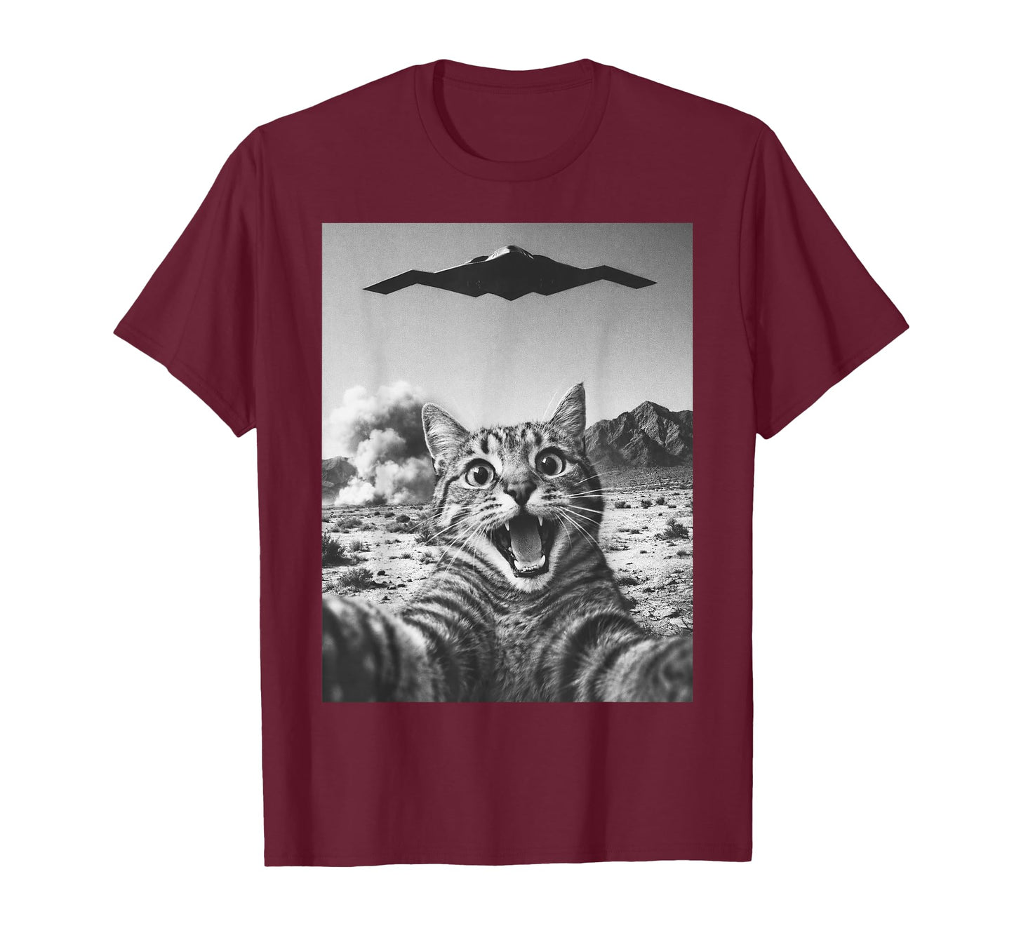 Cat Selfie Funny Operation Epic Fury Cat Meme T-Shirt