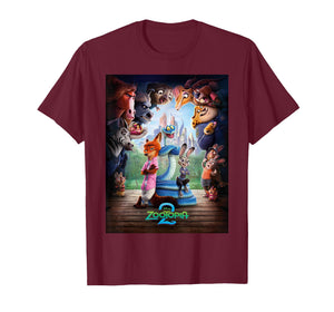Disney Zootopia 2 Nick Judy & Gary Surrounded Poster Art T-Shirt