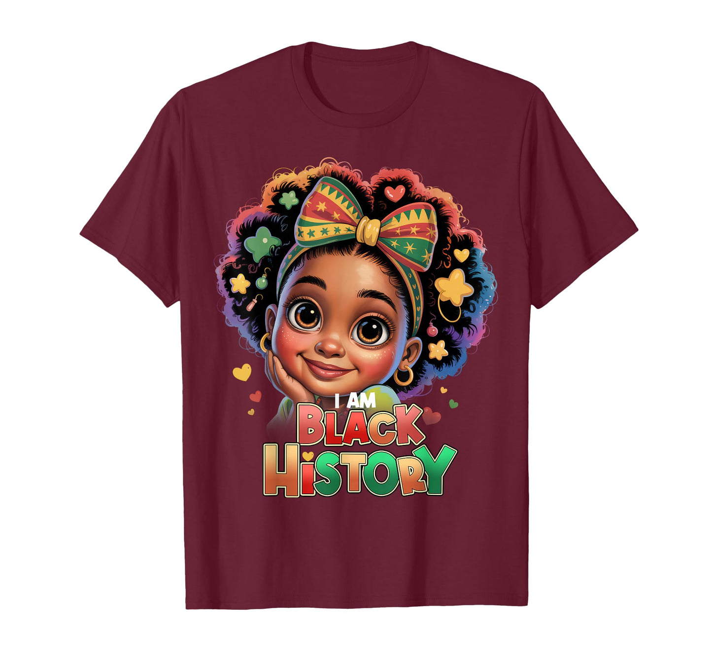 I Am Black History African Girls Toddler Black History Month T-Shirt