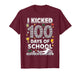 I Kicked100 Days of School Soccer Ice Cram Drip 100th Boys T-Shirt