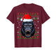 Gorilla Christmas Ugly Sweater Funny Santa Animal Head Xmas T-Shirt