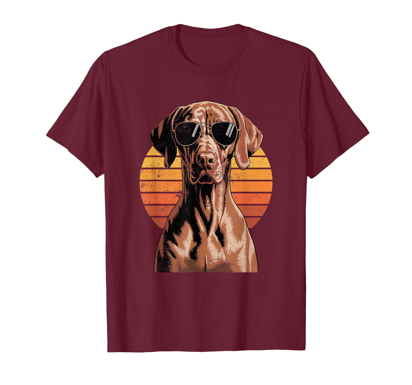 Cool Retro Vizsla Dog Mom Dad Vintage Pet Lovers T-Shirt