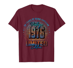 Vintage 1976 Limited Edition Shirt 50 Year Old 50th Birthday T-Shirt