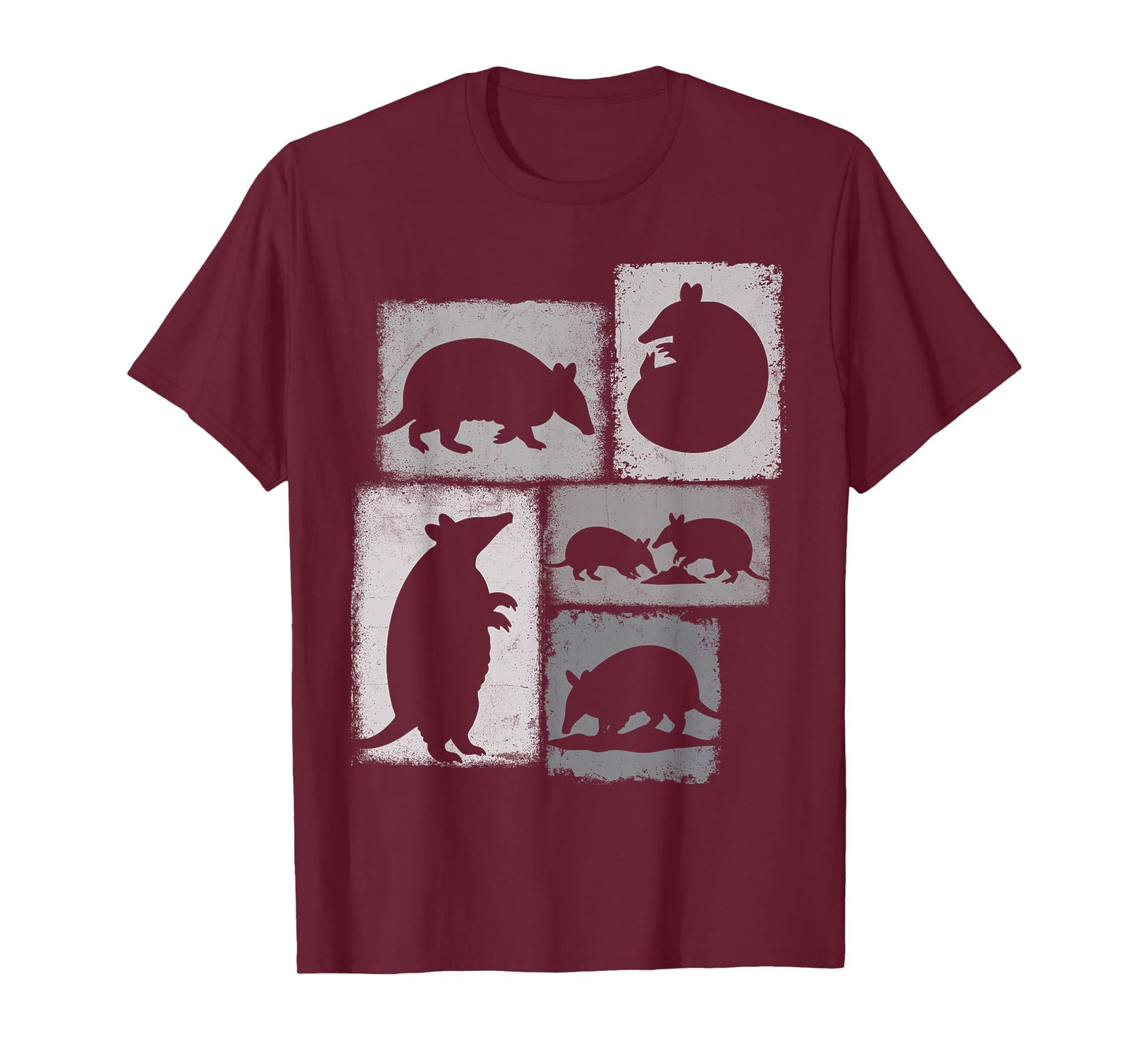 Armadillo Vintage Collage Wildlife Lover T-Shirt