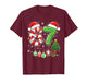 Funny Six Seven 67 Christmas Candy Cane Santa 6 7 Meme T-Shirt