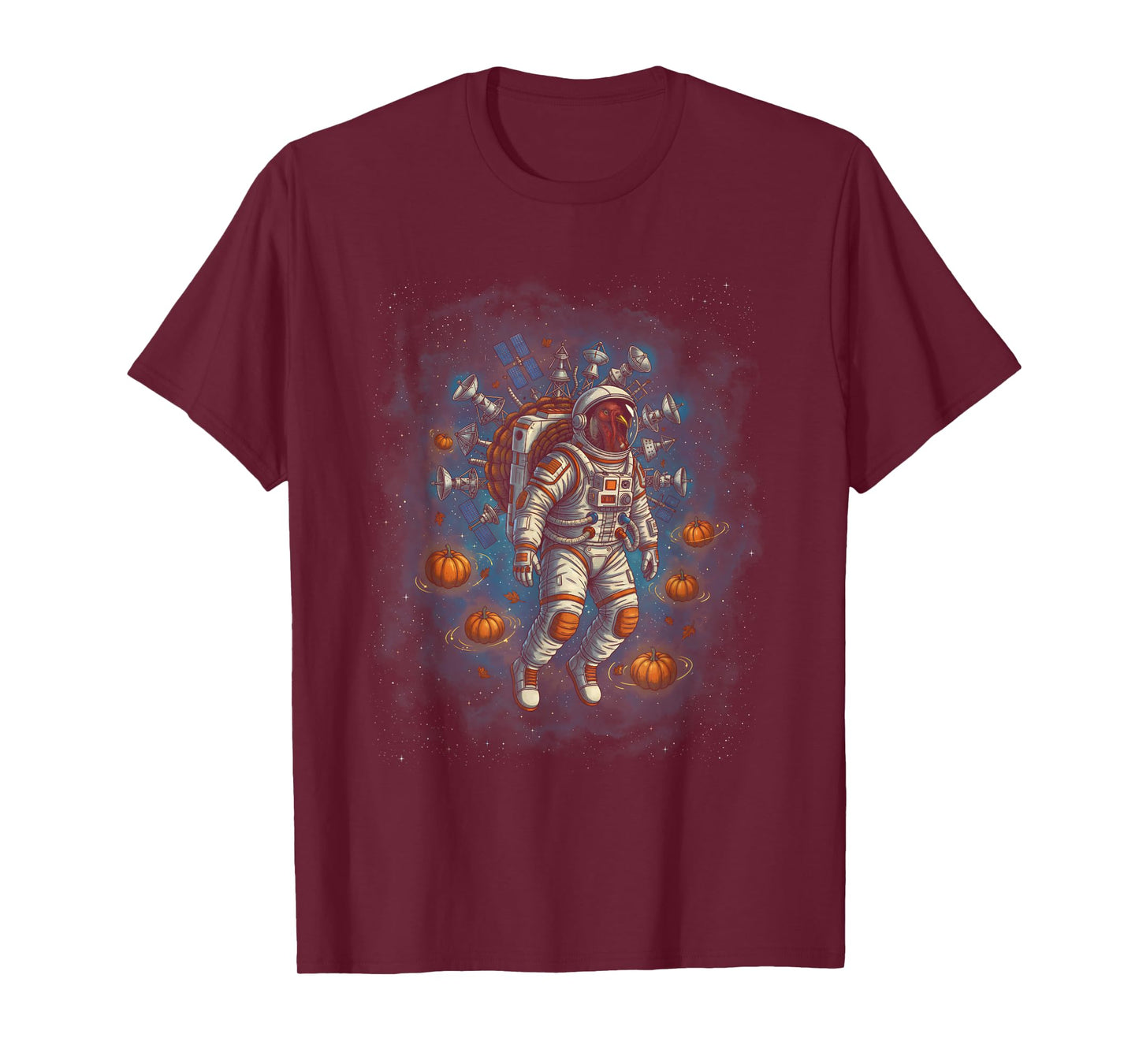 Turkey Thanksgiving Space Galaxy Astronomy Science Lovers T-Shirt