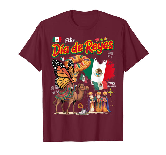 Three Kings Day Mexico Idea for Women Mexican Rosca De Reyes T-Shirt