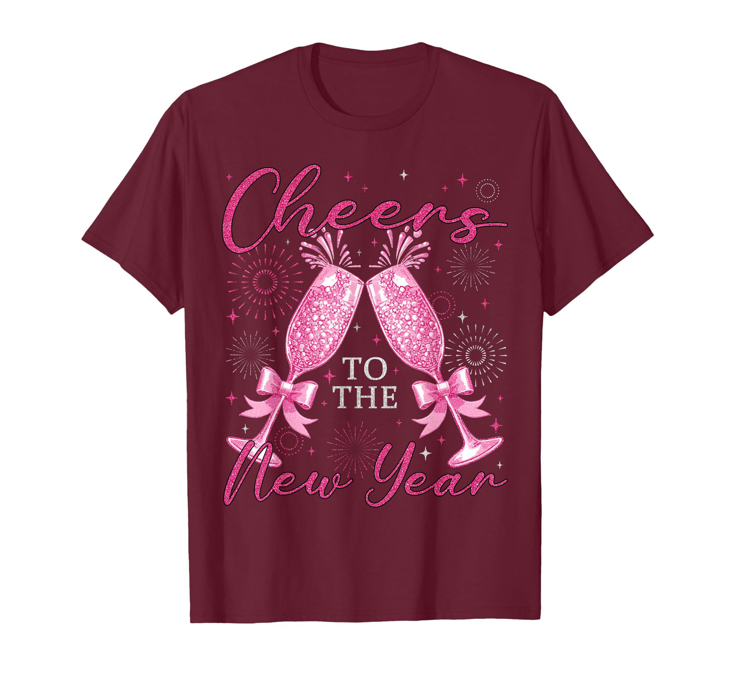Happy New Year Family Cheers to The New Year 2026 Womens T-Shirt