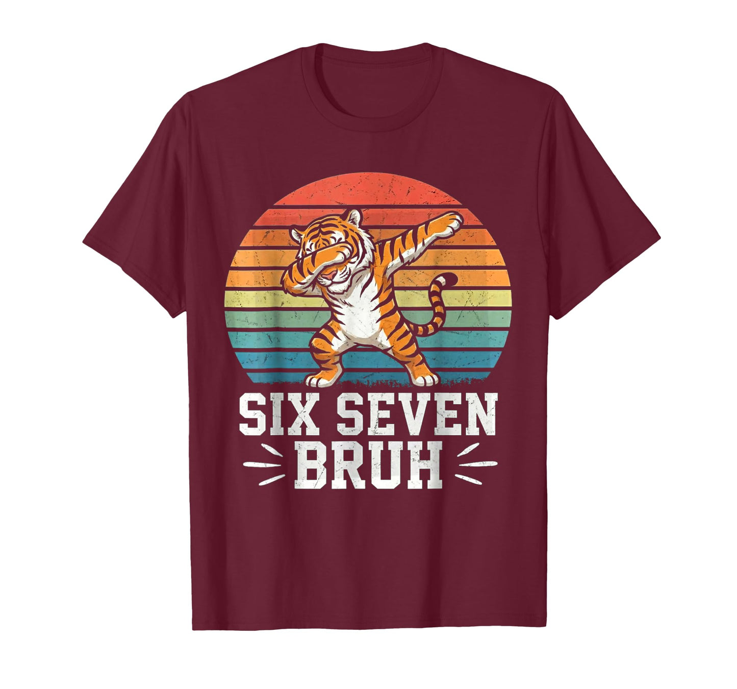67 Meme Dabbing 67 Tiger 67 Gen Alpha Funny six Seven Bruh T-Shirt