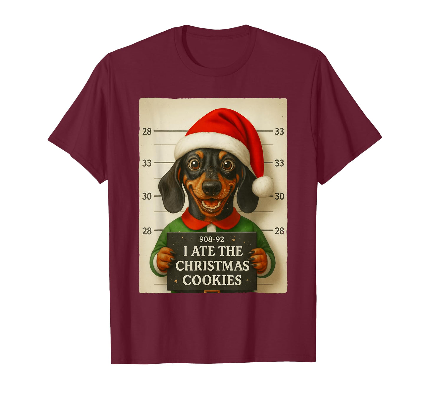Funny Dachshund Christmas Dear Santa I Can Explain Weiner T-Shirt