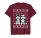 Siberian Husky Santa Reindeer Funny Ugly Christmas Sweater T-Shirt