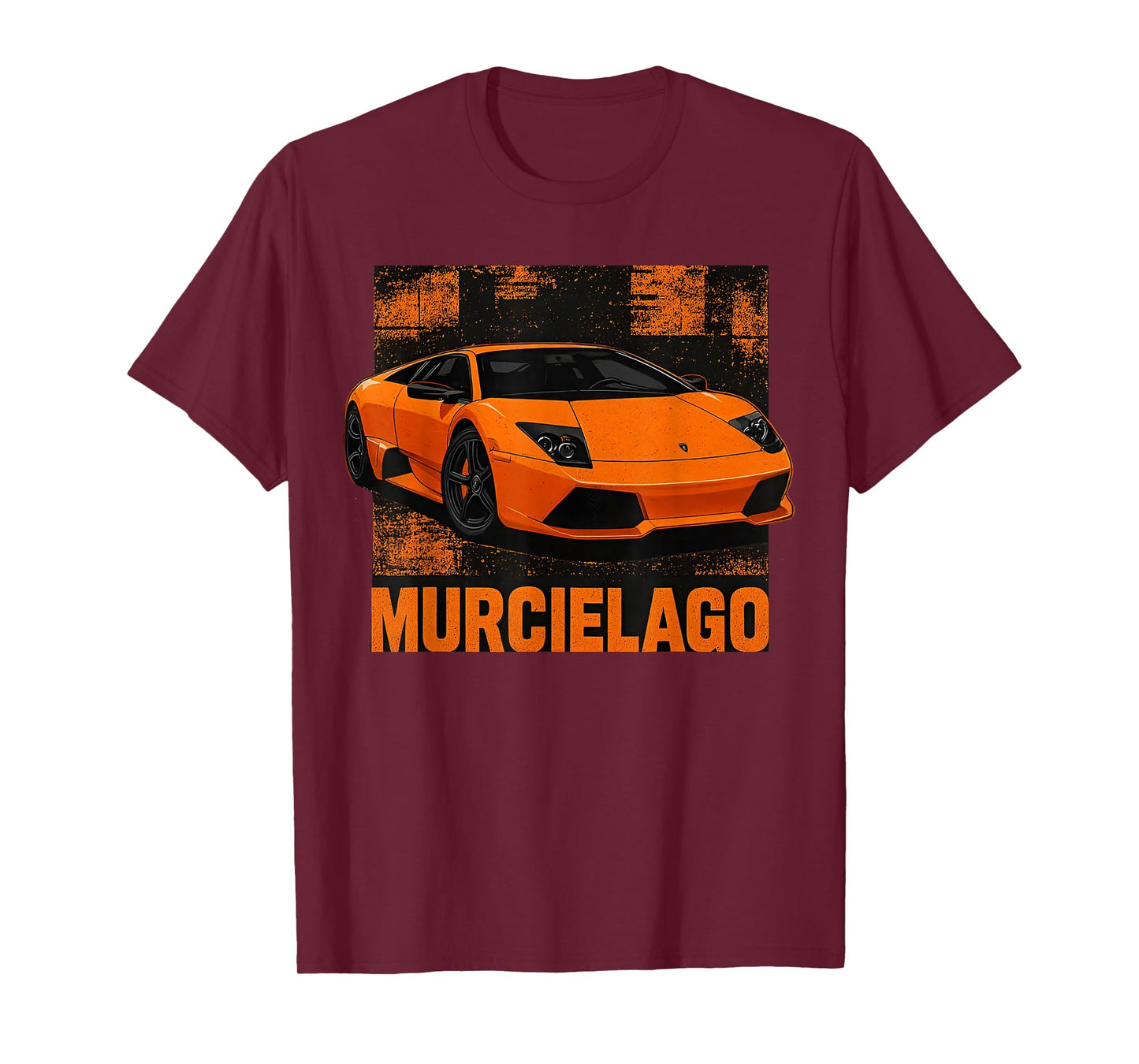 Orange V12 Murcielago Italian Supercar Design T-Shirt