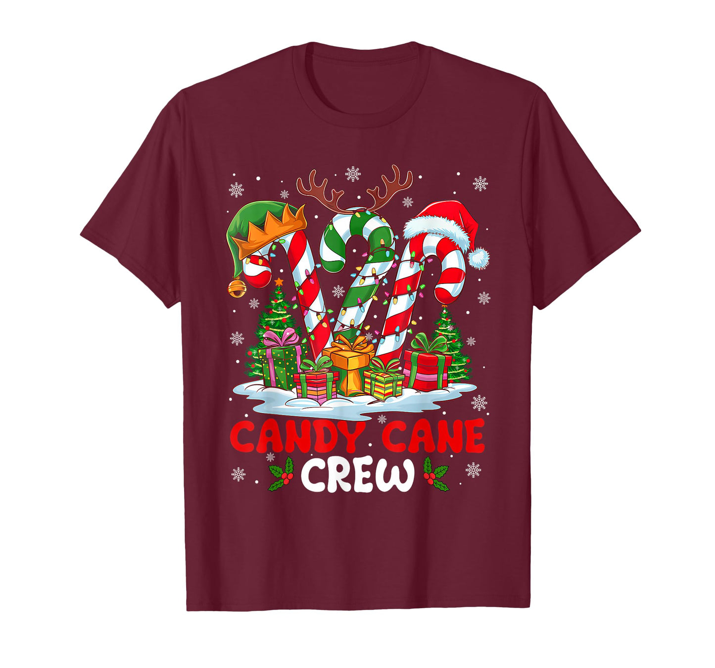 Candy Cane Crew Christmas Xmas Love Candy Boys Girls Kids T-Shirt