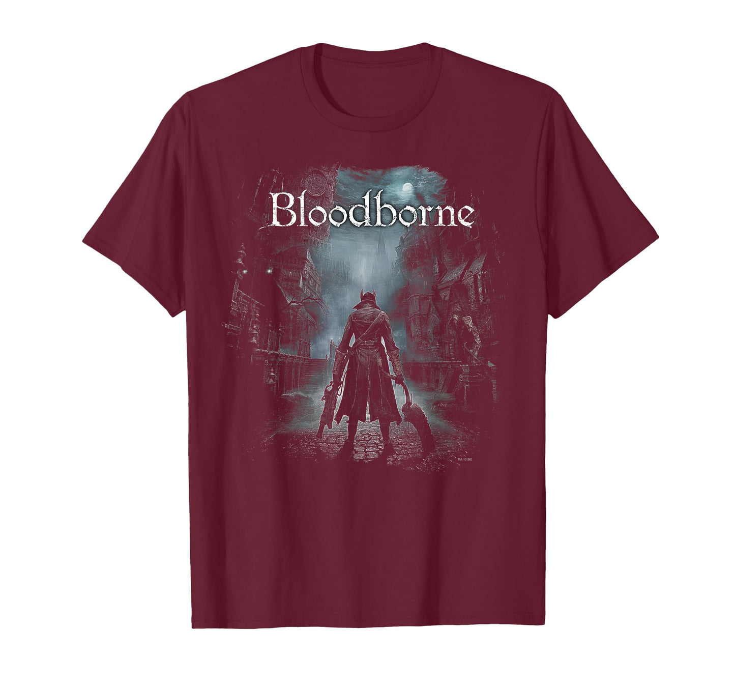 PlayStation Bloodborne The Hunter Standing Eerie Stone Road T-Shirt