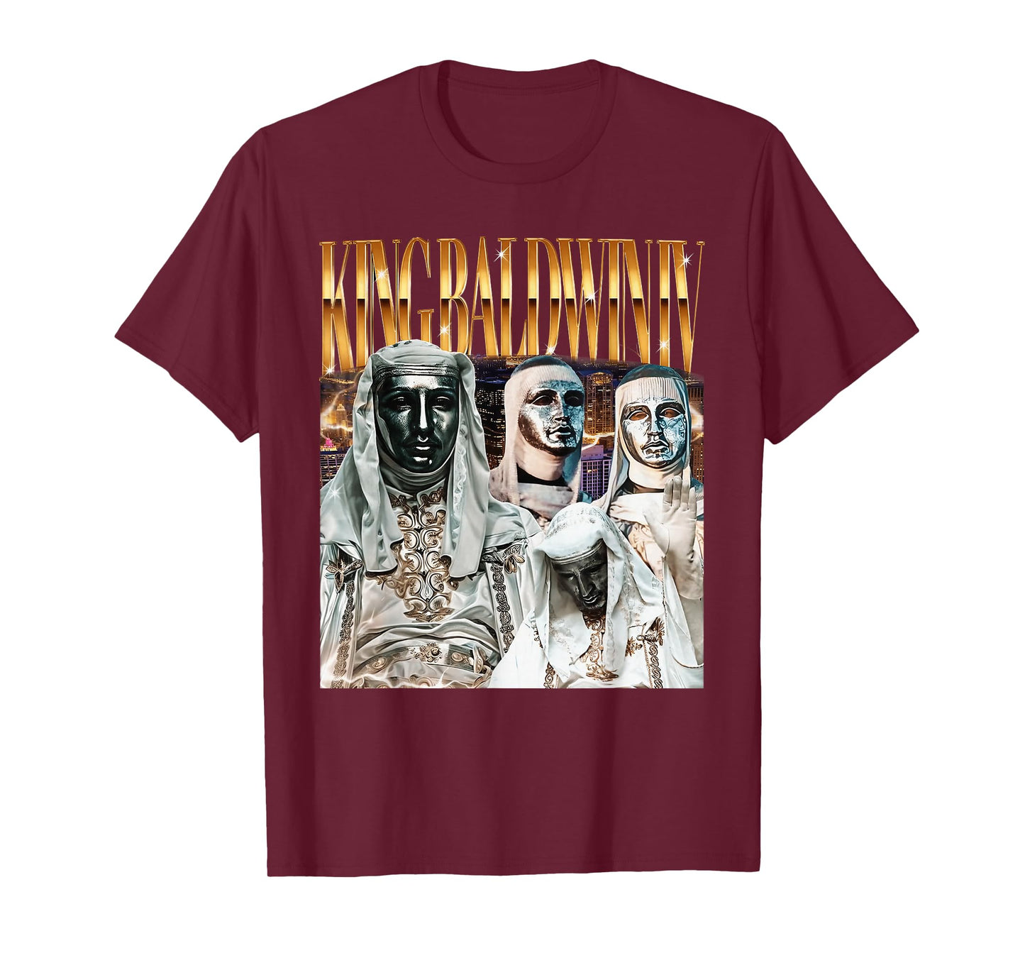 Sliver Mask King Baldwin IV Meme The Leper King Warrior T-Shirt