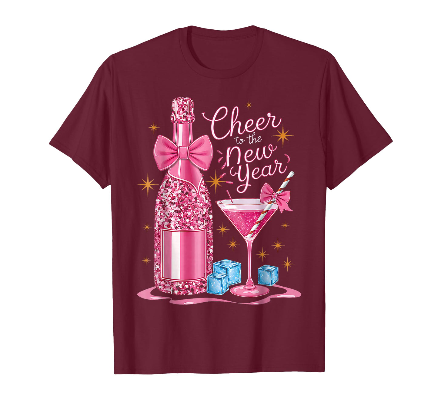 Cheers to The New Year 2026 Champagne New Years Eve Party T-Shirt