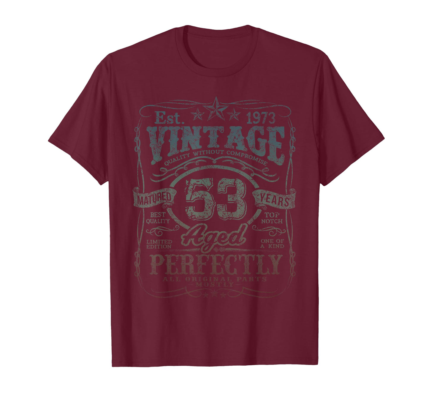 Vintage 1973 Limited Edition Shirt 53 Year Old 53rd Birthday T-Shirt