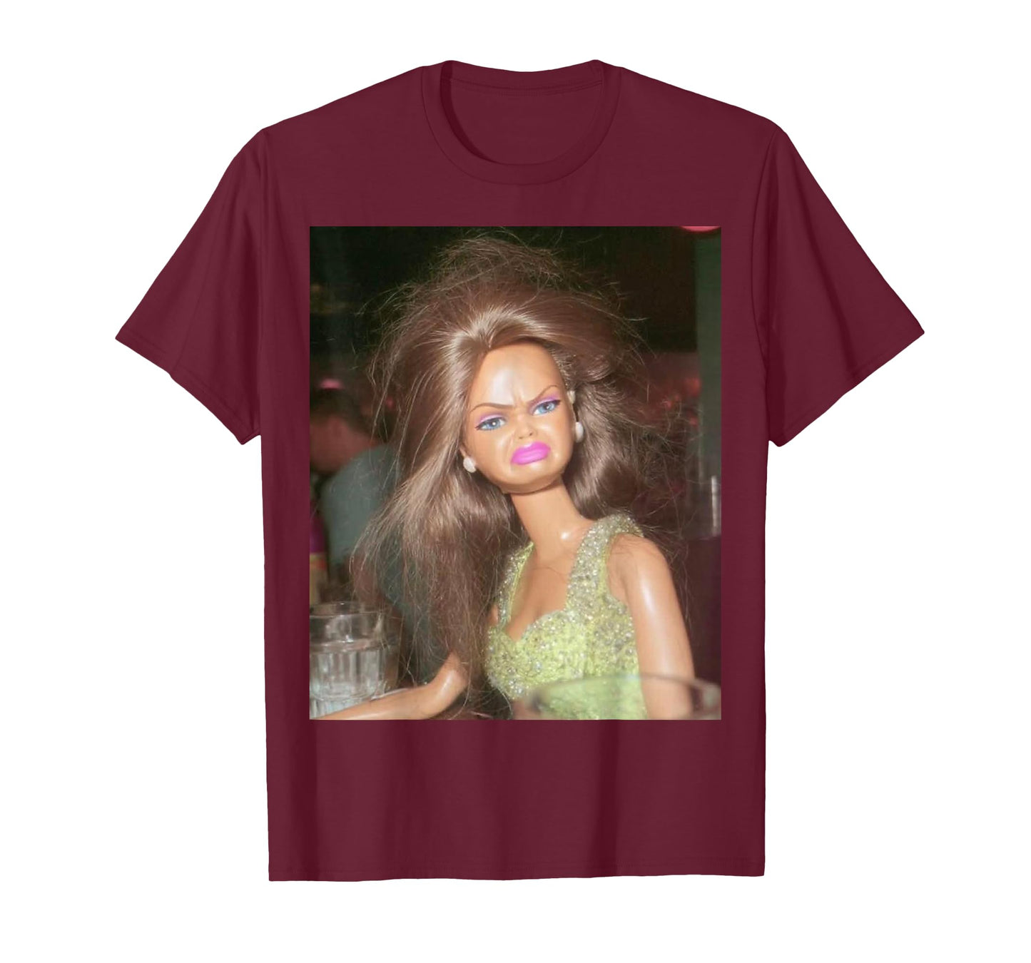 Funny Disgusting Doll face Meme Hilarious Sarcastic Gift Tee T-Shirt