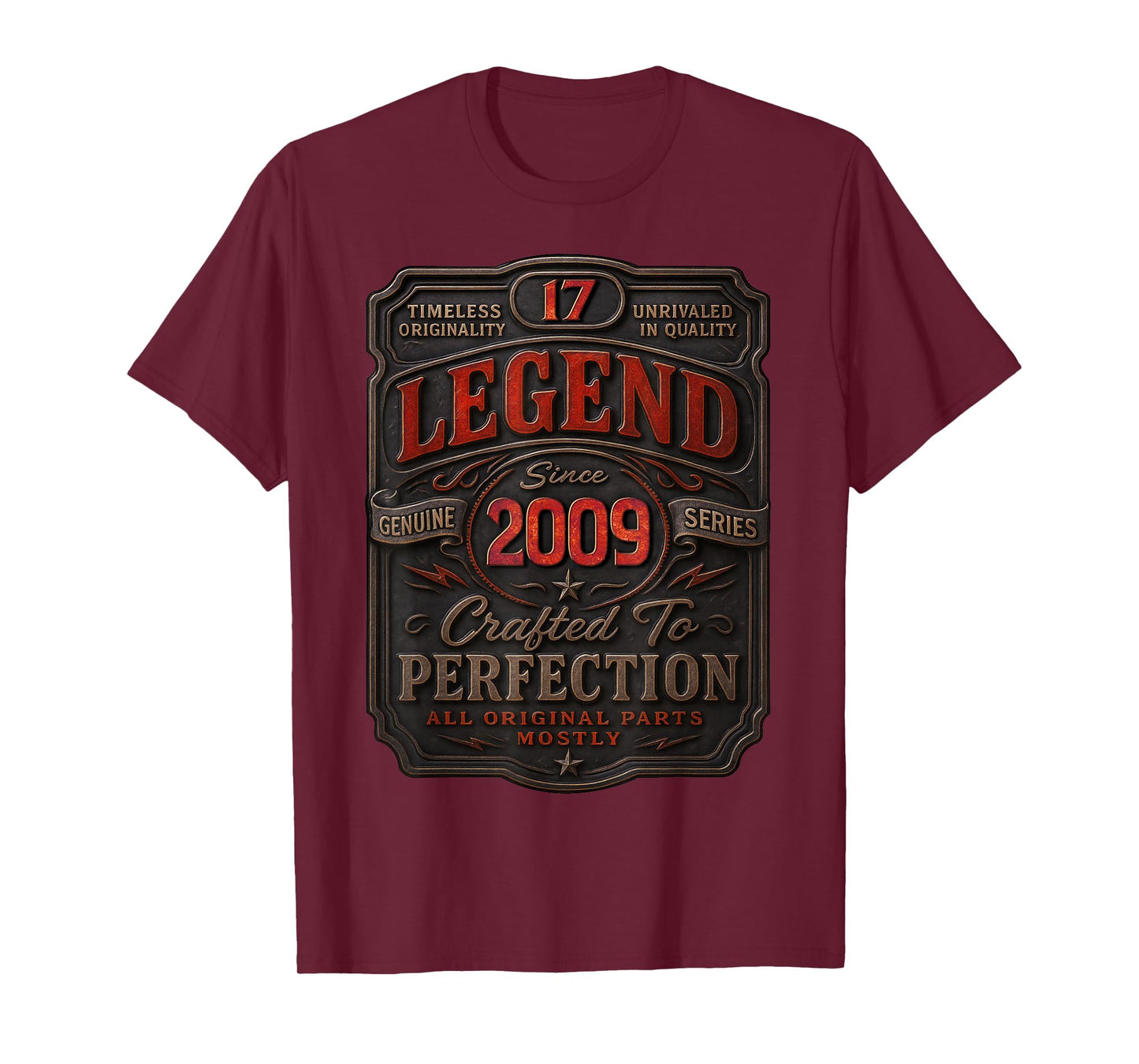 Vintage 2009 Limited Edition Shirt 17 Year Old 17th Birthday T-Shirt