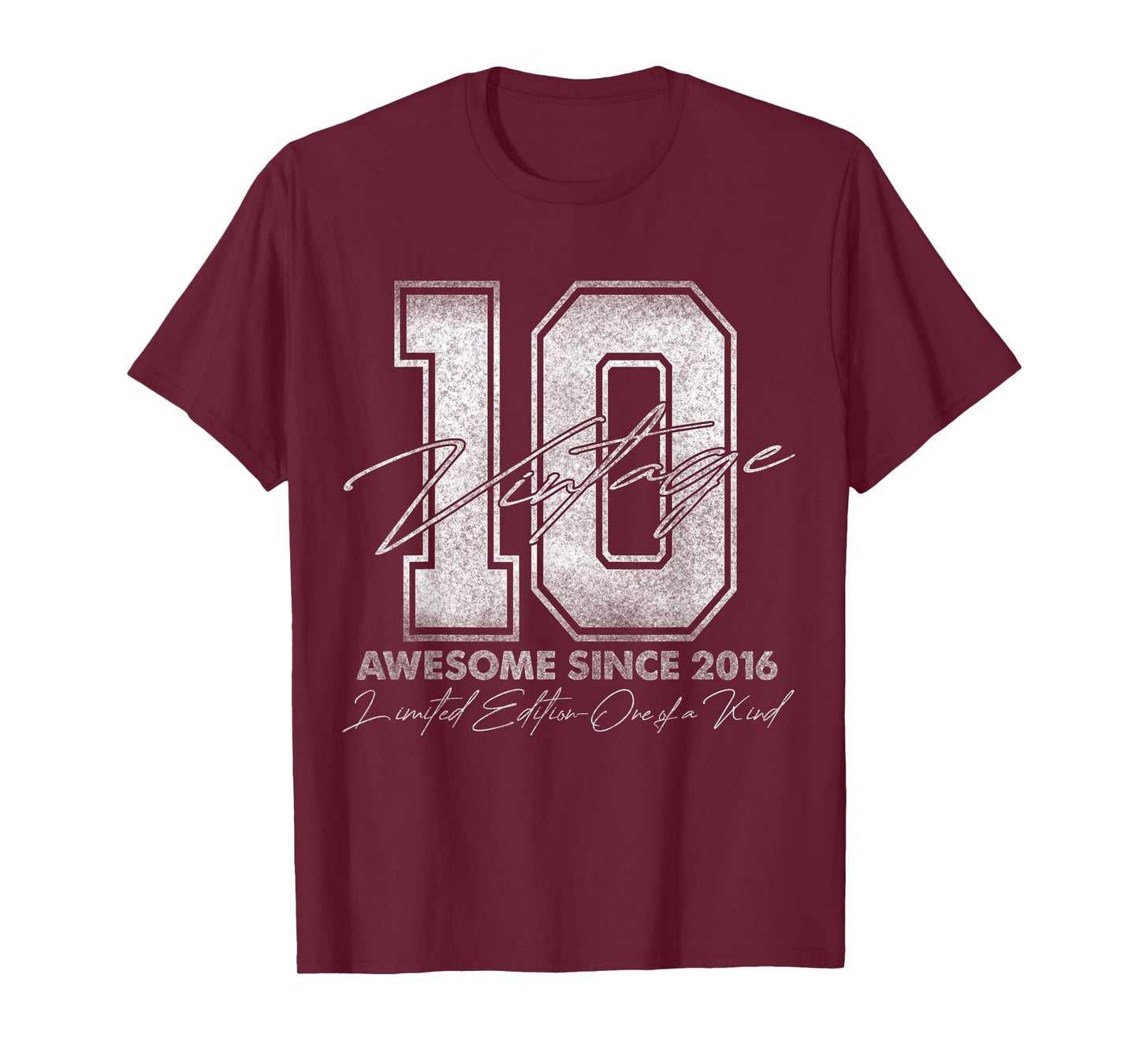 10 Year Old Gifts Vintage 2016 Limited Edition 10th Birthday T-Shirt