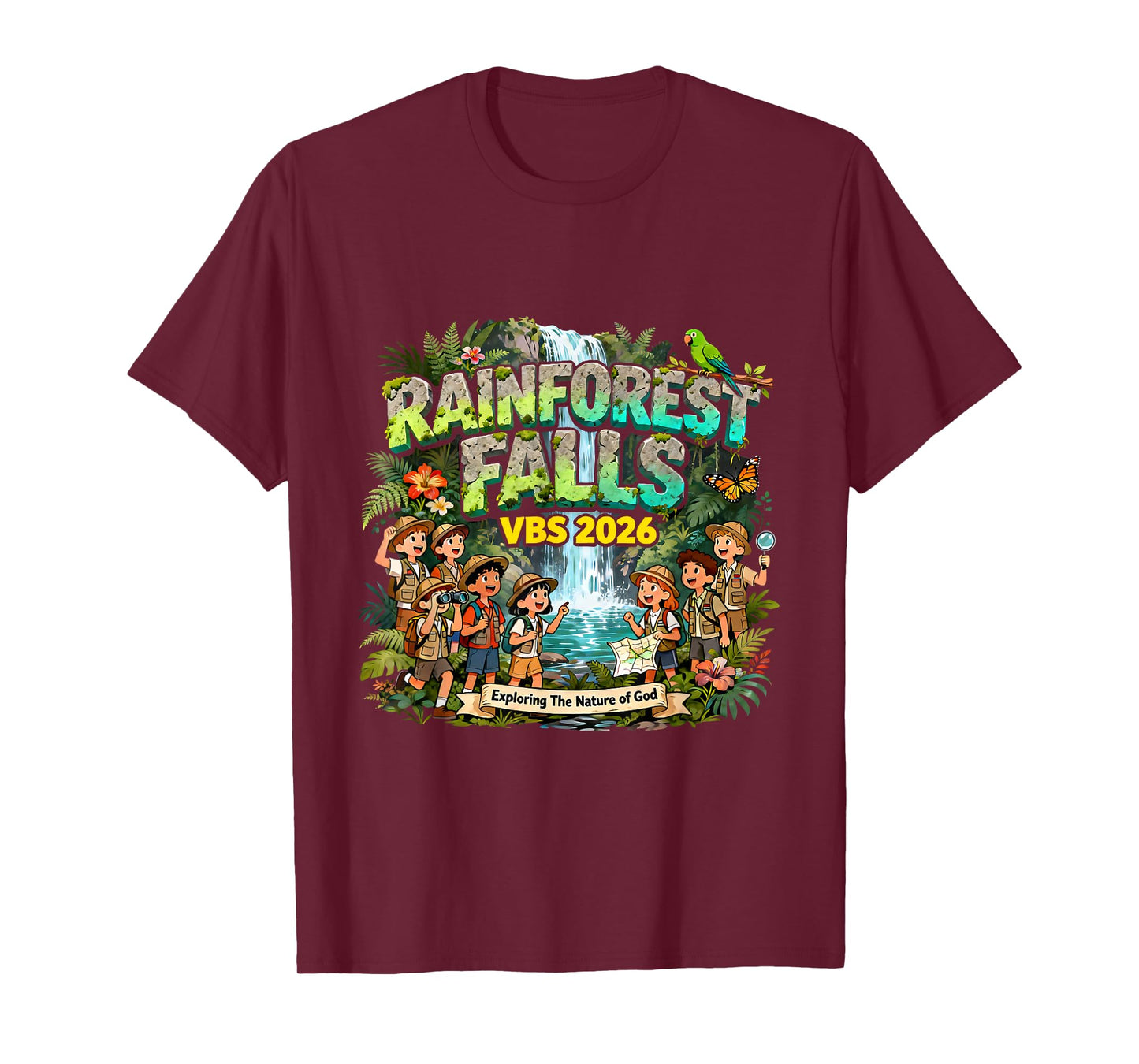 Rainforest Falls VBS 2026 Exploring The Nature of God T-Shirt