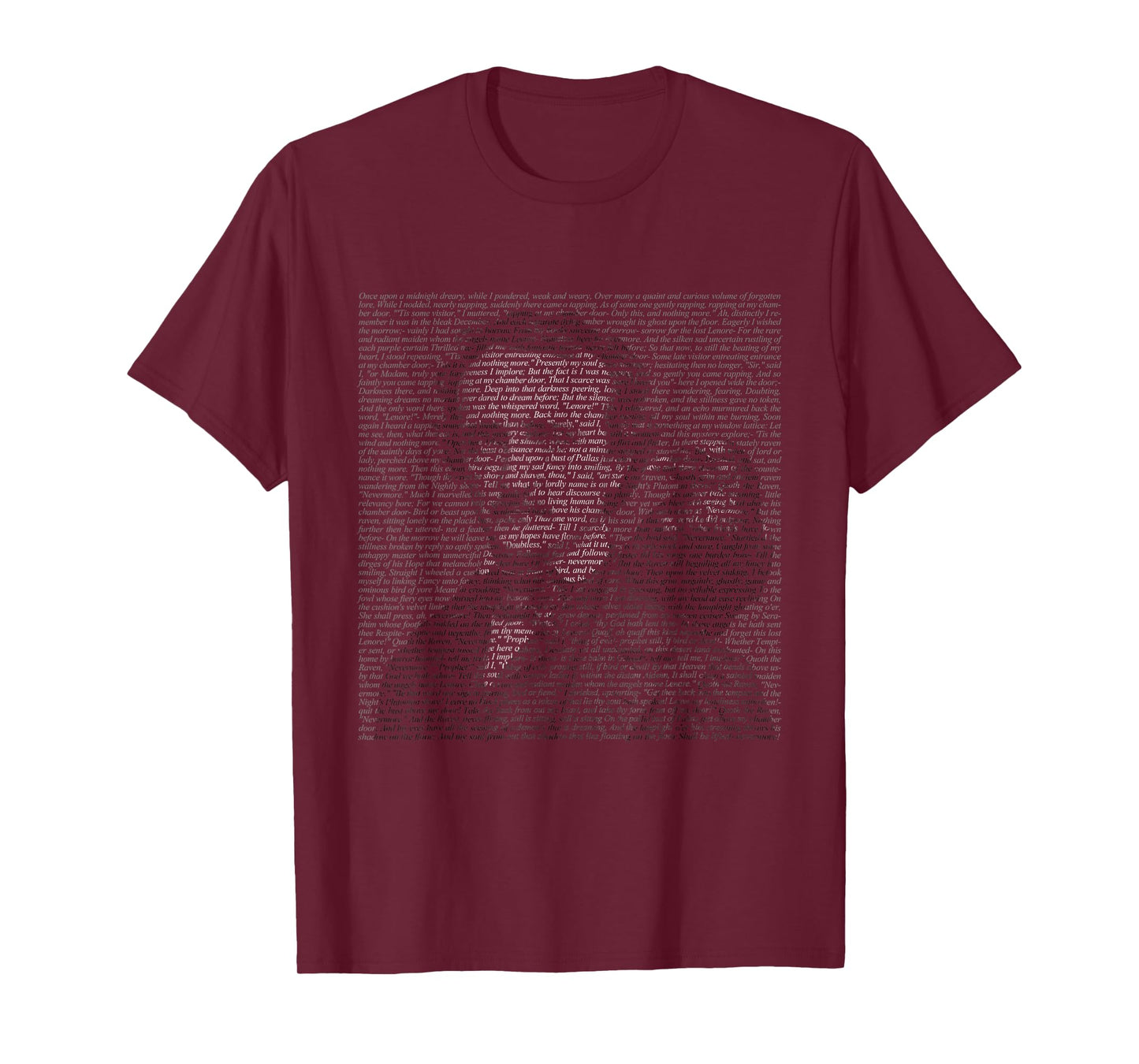 Edgar Allen Poe & Raven - Reading Bookworm Reader T-Shirt
