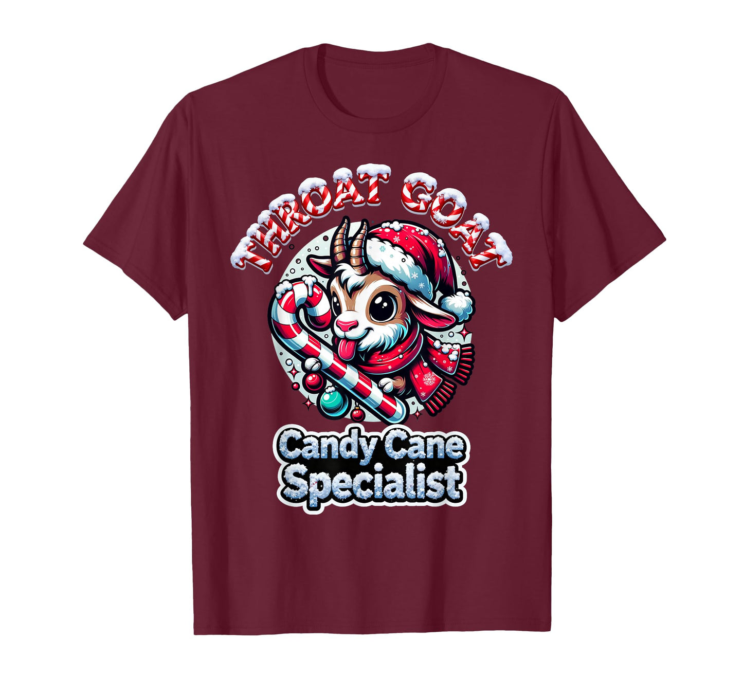 Throat Goat – Candy Cane Specialist Christmas T-Shirt