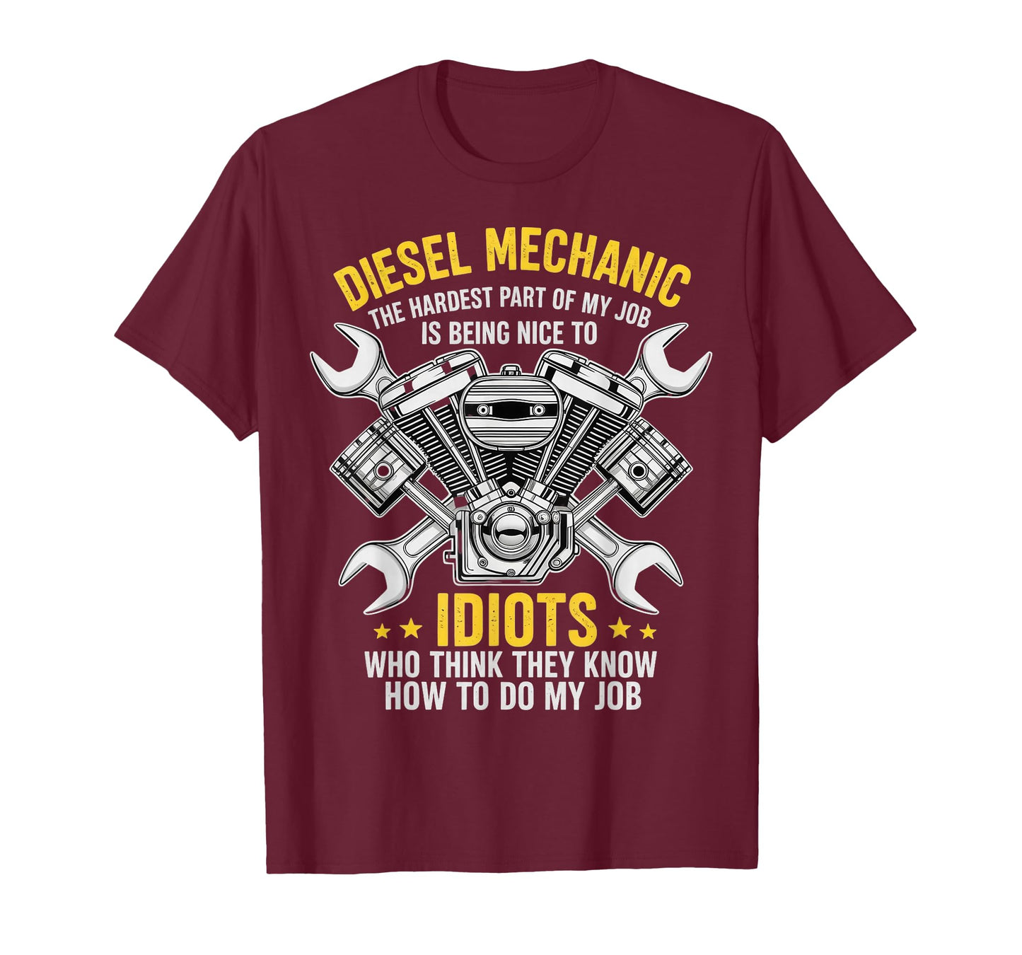 Diesel Mechanic Engineer Funny Car Mechanic T-Shirt