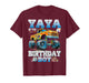 Yaya of The Birthday Boy Monster Truck Birthday Family T-Shirt