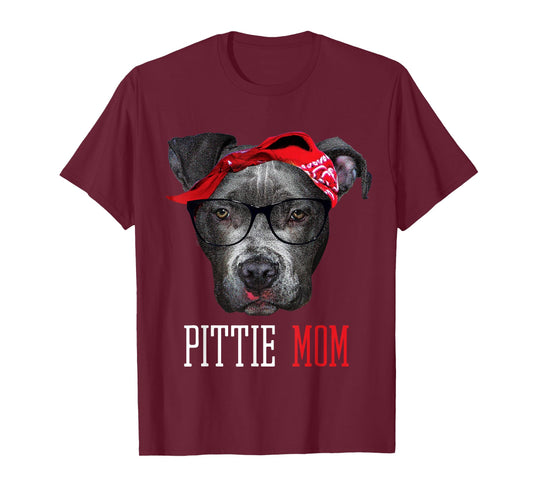 Pittie Mom Pitbull Dog Lovers Mothers Day Women T-Shirt