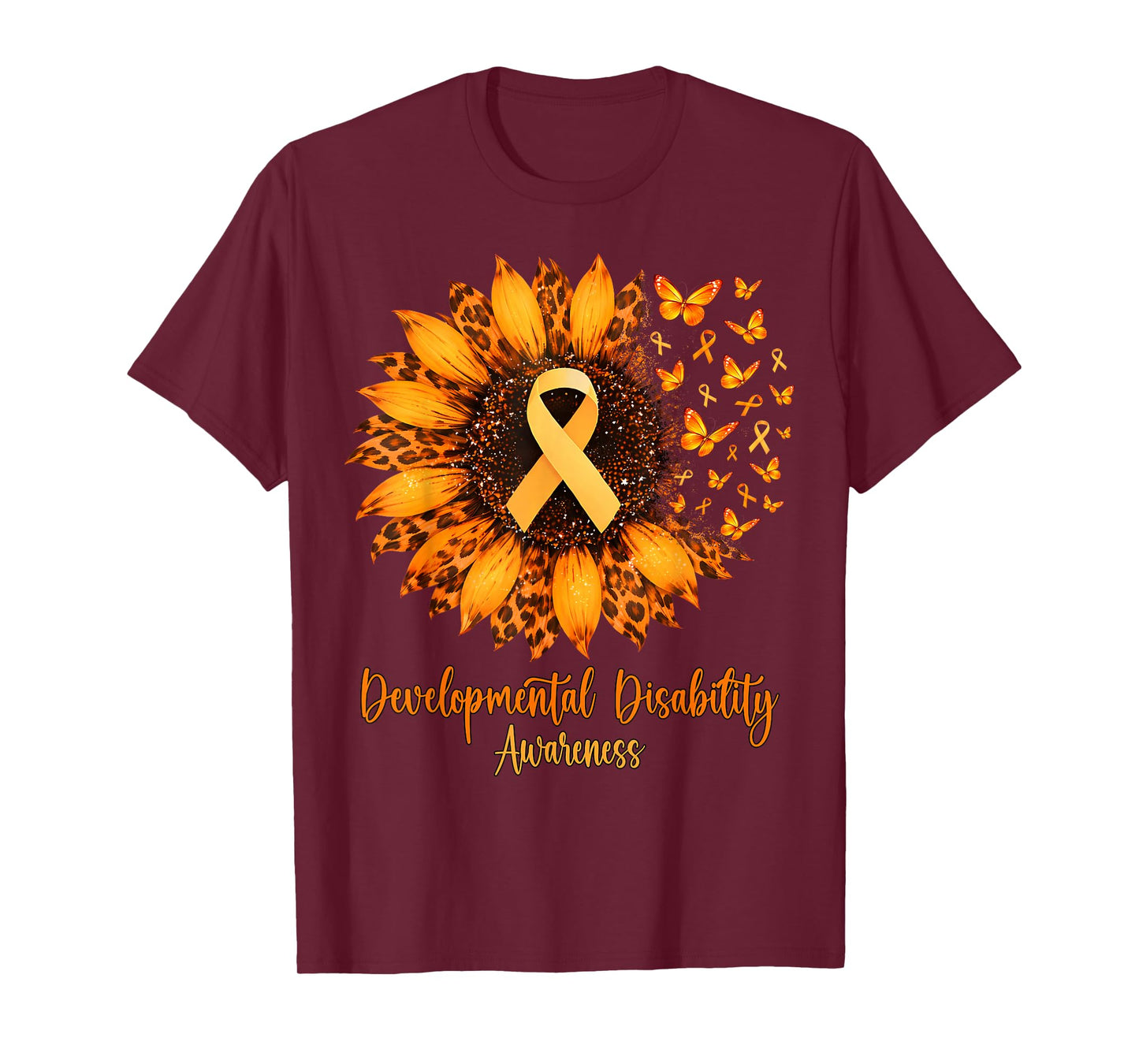 in March We Wear Orange Developmental Disability Awareness T-Shirt