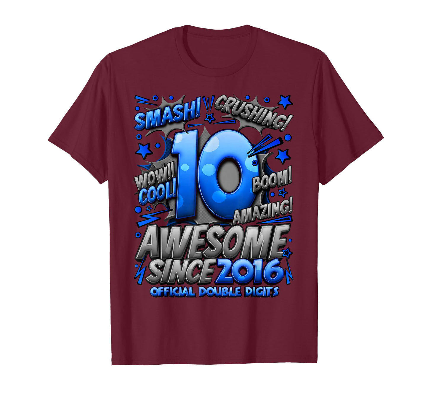 Official Double Digits 10 Year Old Boys 10th Birthday Boy T-Shirt