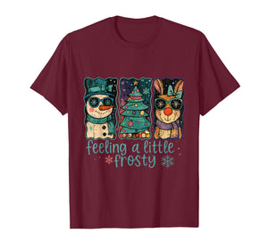 Feeling a Little Frosty Cool Christmas Character T-Shirt