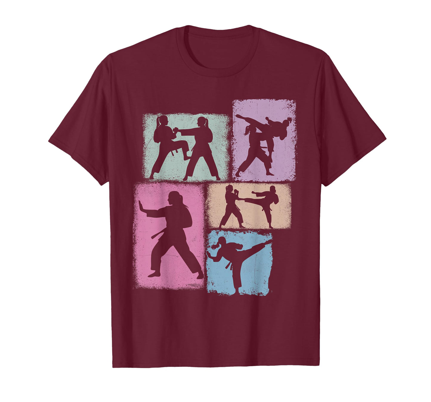 Karate Practitioner Collage Women Kids Sensei Youth Girl T-Shirt