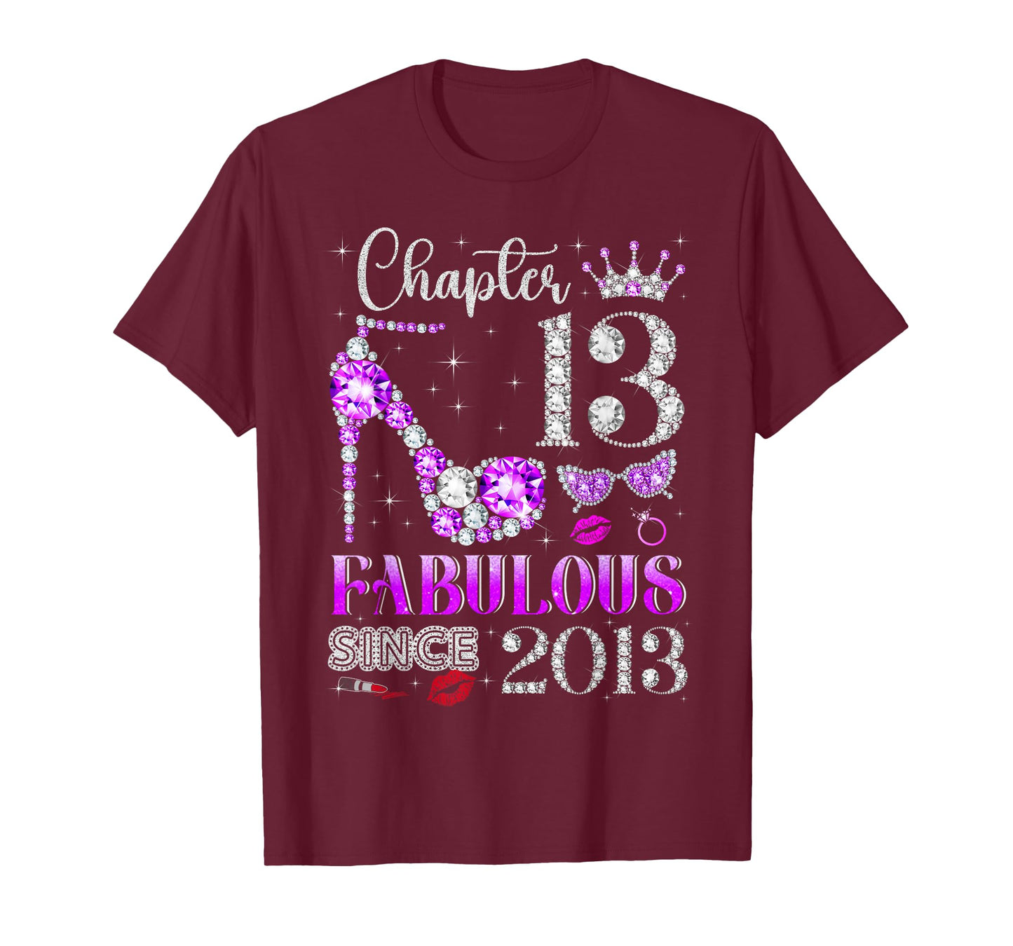 Chapter 13 Fabulous Since 2013 13Th Birthday Ladies Girls T-Shirt