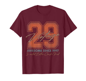 29 Year Old Gifts Vintage 1997 Limited Edition 29th Birthday T-Shirt