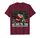 Santa vs Luchador in Lucha Libre Wrestling Match T-Shirt